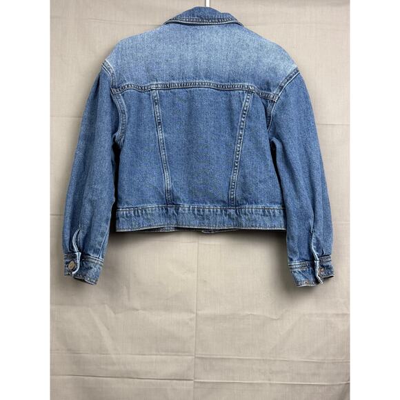 Wonder Nation Girls Denim Button Up Jacket, Size M (7/8) - Picture 2 of 4